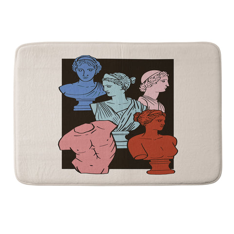 Emanuela Carratoni Classic Busts Memory Foam Bath Mat